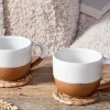 Breakfast Accessories|Mugs^Nkuku Mali Coffee Mug - White (Set of 2)