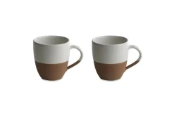 Breakfast Accessories|Mugs^Nkuku Mali Large Mug - White (Set of 2)