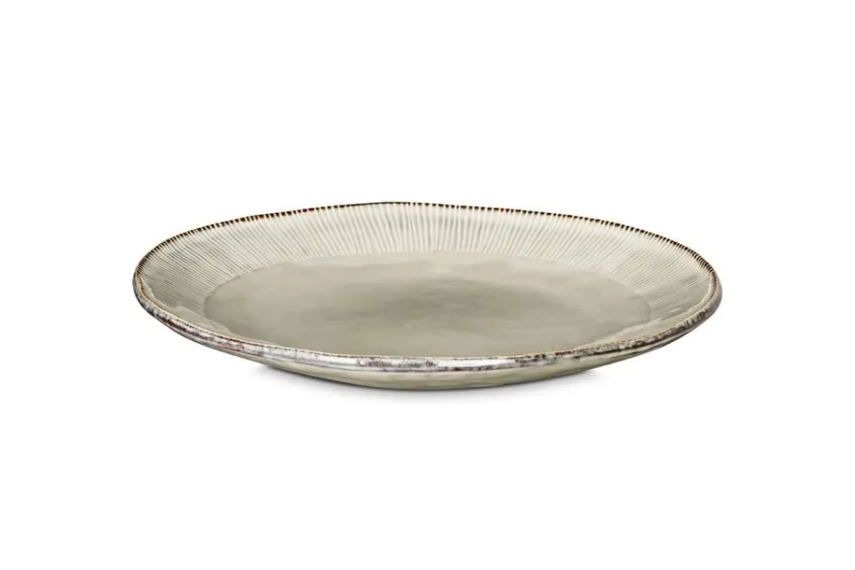 Plates^Nkuku Malia Dinner Plate - Cream