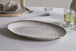 Trays & Platters^Nkuku Malia Large Oval Platter - Cream