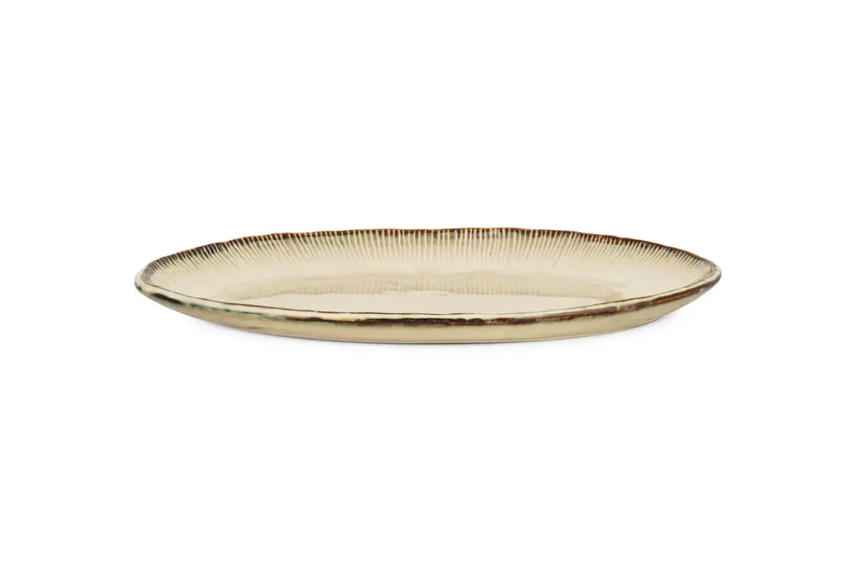 Trays & Platters^Nkuku Malia Large Oval Platter - Cream