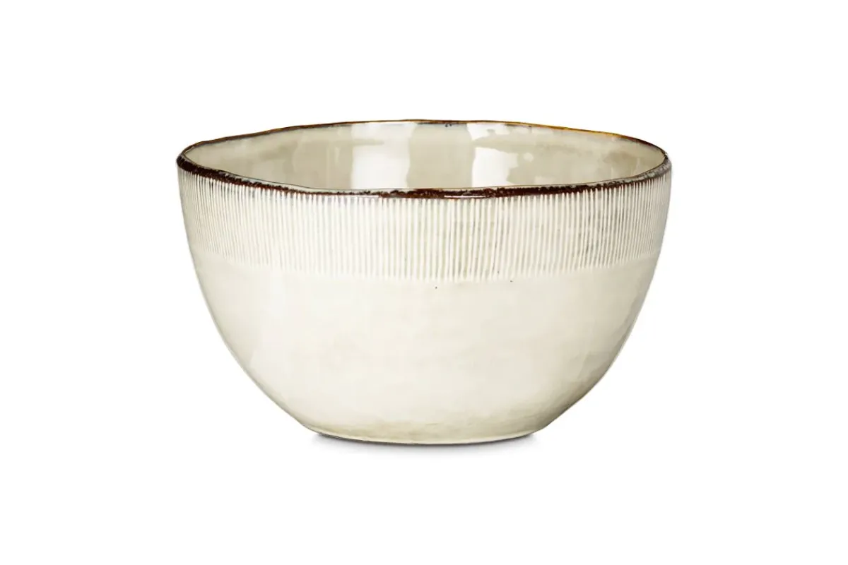 Serving Bowls|Bowls^Nkuku Malia Serving Bowl - Cream