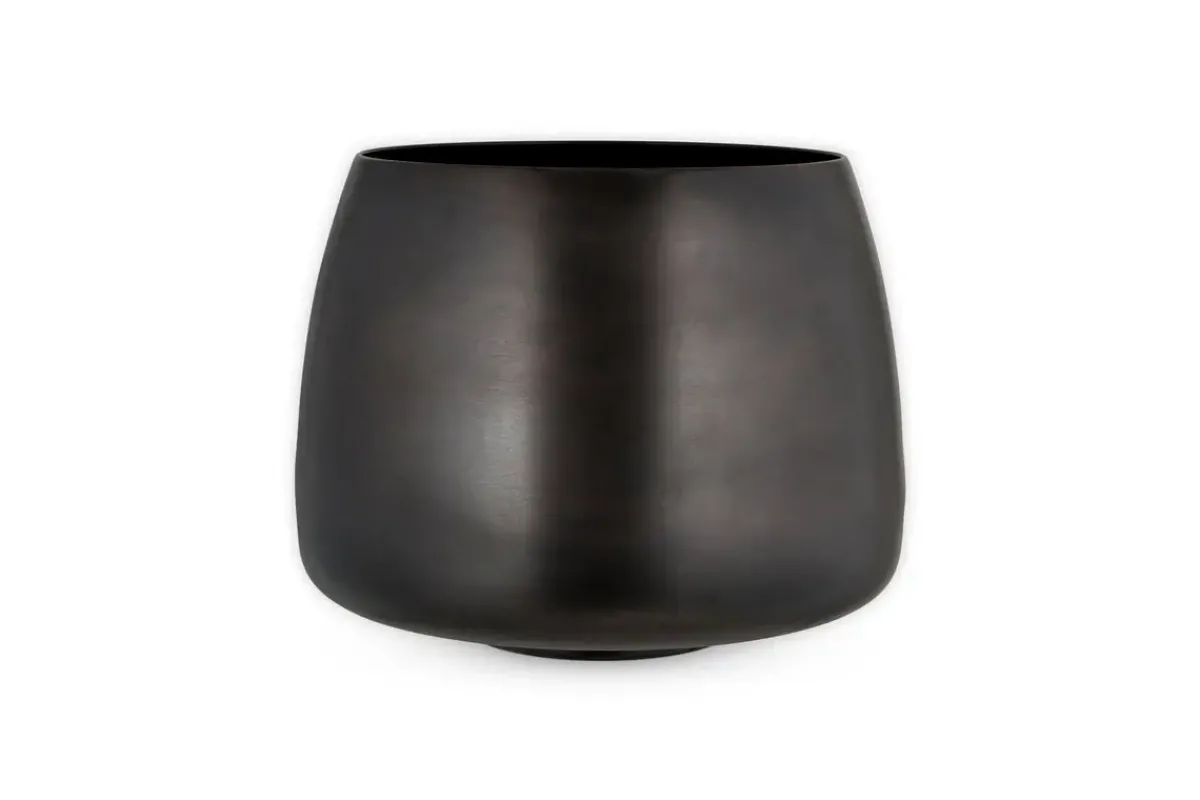 Indoor Planters^Nkuku Maliki Plant Pot - Aged Bronze