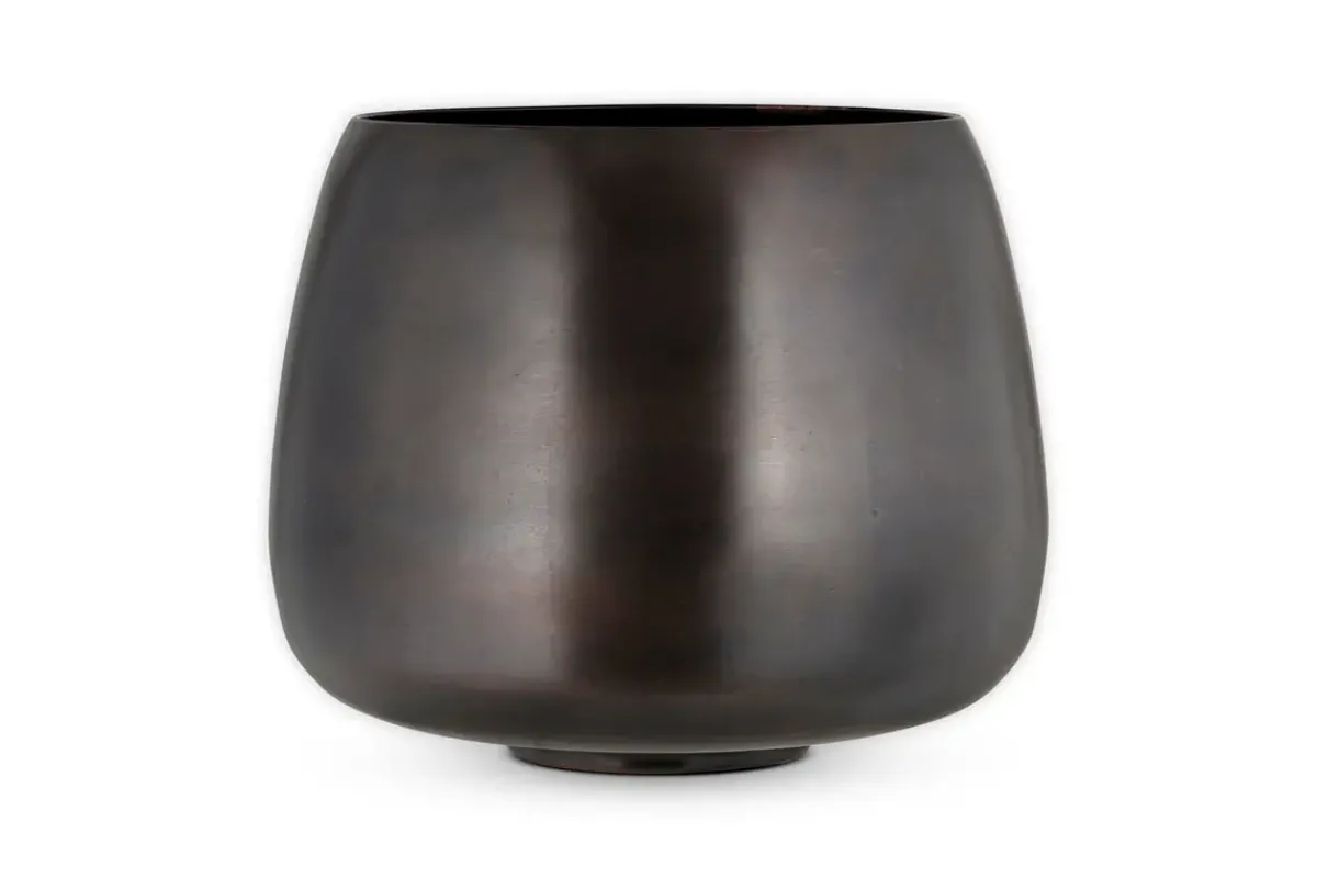 Indoor Planters^Nkuku Maliki Plant Pot - Aged Bronze