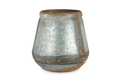 Garden Planters|Garden Décor^Nkuku Mamba Outdoor Planter - Aged Zinc