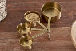 Cutlery|Cutlery^Nkuku Mane Measuring Cups - Brushed Gold