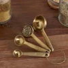 Cutlery|Cutlery^Nkuku Mane Measuring Spoons - Brushed Gold