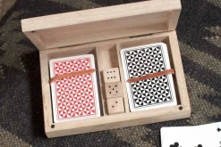 Board Games^Nkuku Mango Wood Card & Dice Set