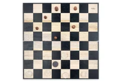Board Games^Nkuku Mango Wood Chess & Draughts