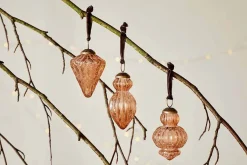 Baubles & Tree Decorations|New Christmas^Nkuku Manipur Baubles - (Set of 3) Copper