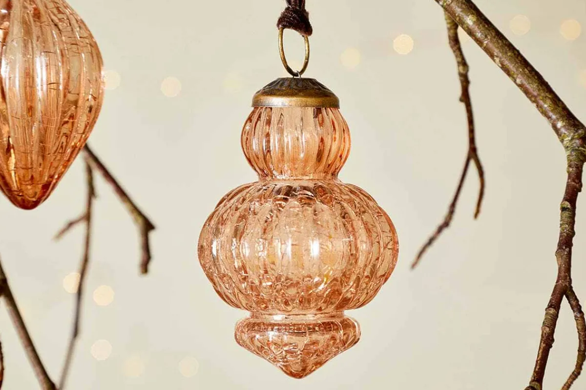 Baubles & Tree Decorations|New Christmas^Nkuku Manipur Baubles - (Set of 3) Copper