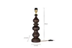 Table Lamps^Nkuku Manua Wood Table Lamp - Large