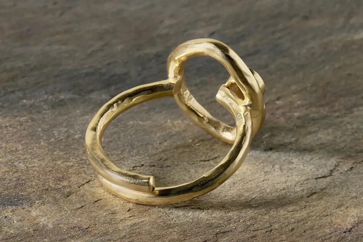 Jewellery & Jewellery Boxes|Jewellery^Nkuku Mari Labradorite Ring - Gold