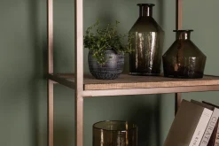 Home Office|Hallway & Bootroom^Nkuku Marjori Mango Wood And Iron Standing Shelves - Narrow