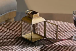 Decorative Home Accessories|Fireside^Nkuku Maro Brass Lantern - Small