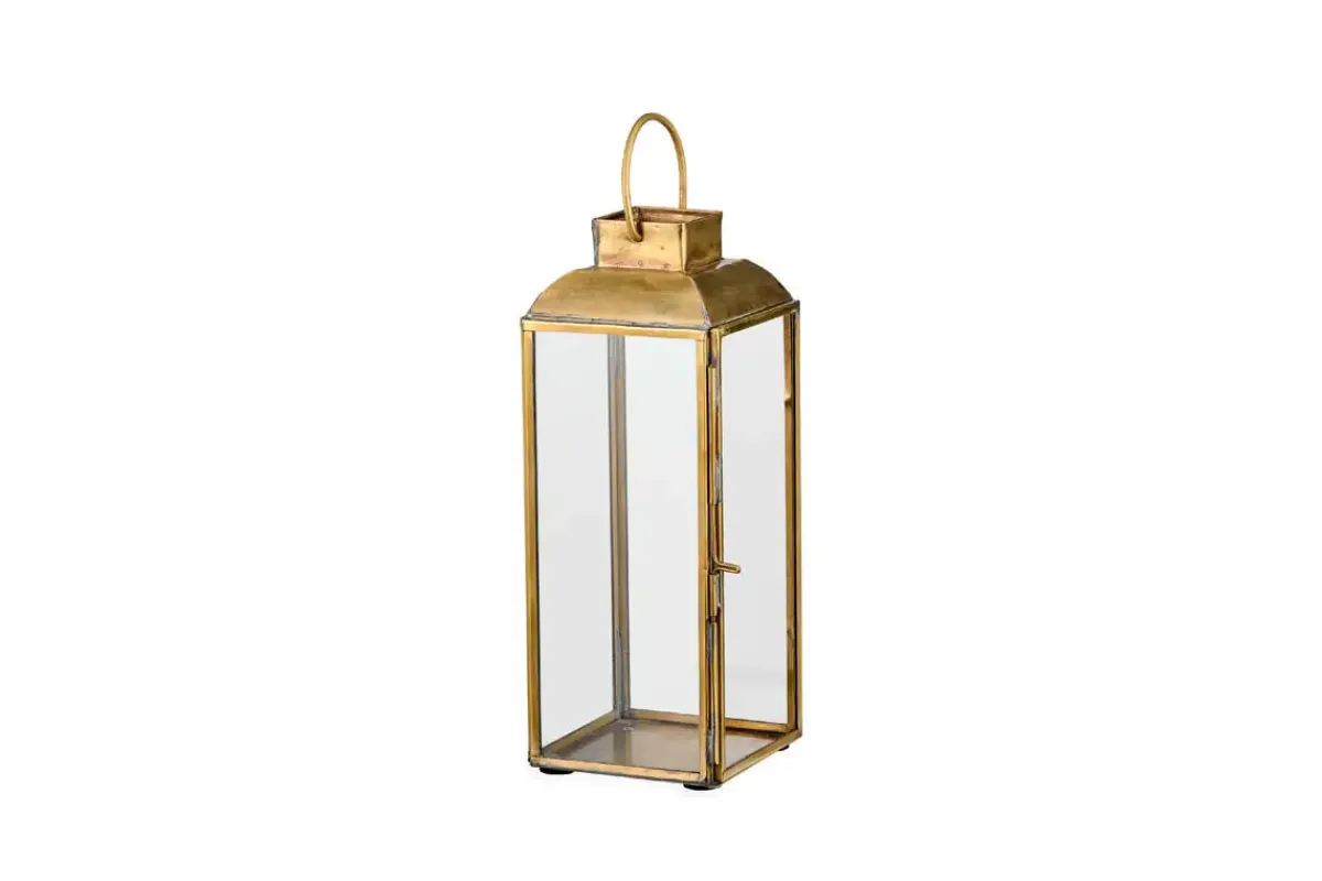 Fireside|Lanterns^Nkuku Maro Brass Lantern - Tall
