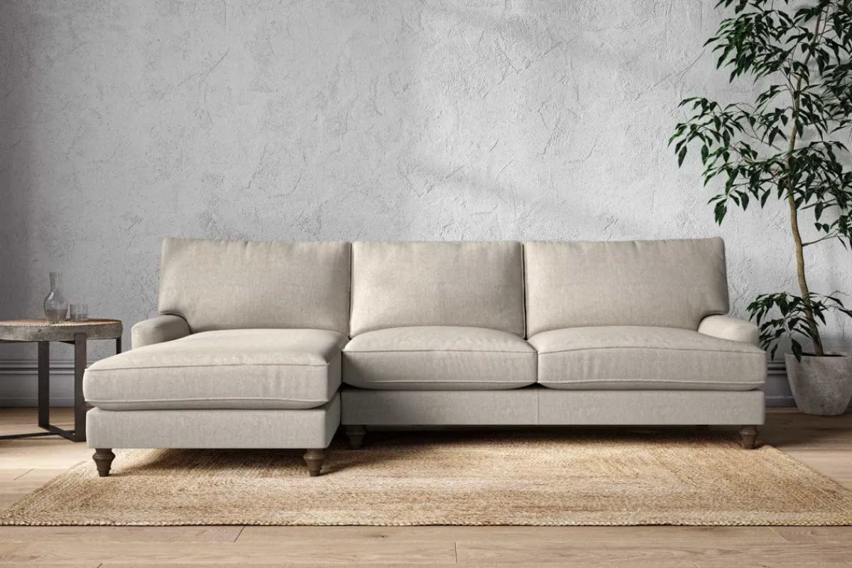 Sofa Collections^Nkuku Marri Grand Left Hand Chaise Sofa Brera Linen Natural