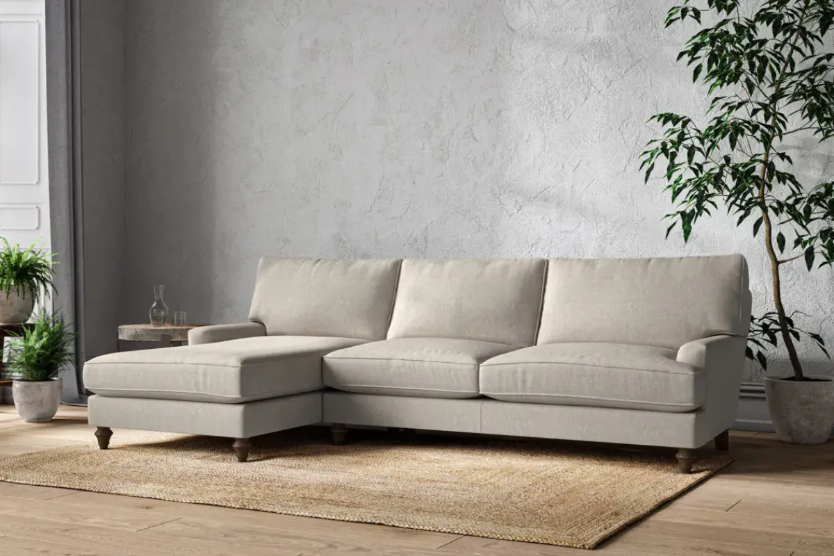 Sofa Collections^Nkuku Marri Grand Left Hand Chaise Sofa Brera Linen Natural