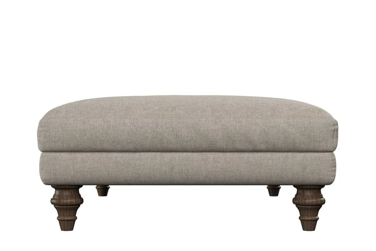 Made To Order Armchairs|Sofa Collections^Nkuku Marri Large Footstool Brera Linen Natural