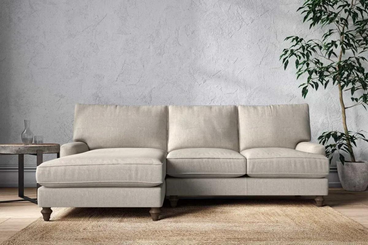 Sofa Collections^Nkuku Marri Large Left Hand Chaise Sofa Brera Linen Natural