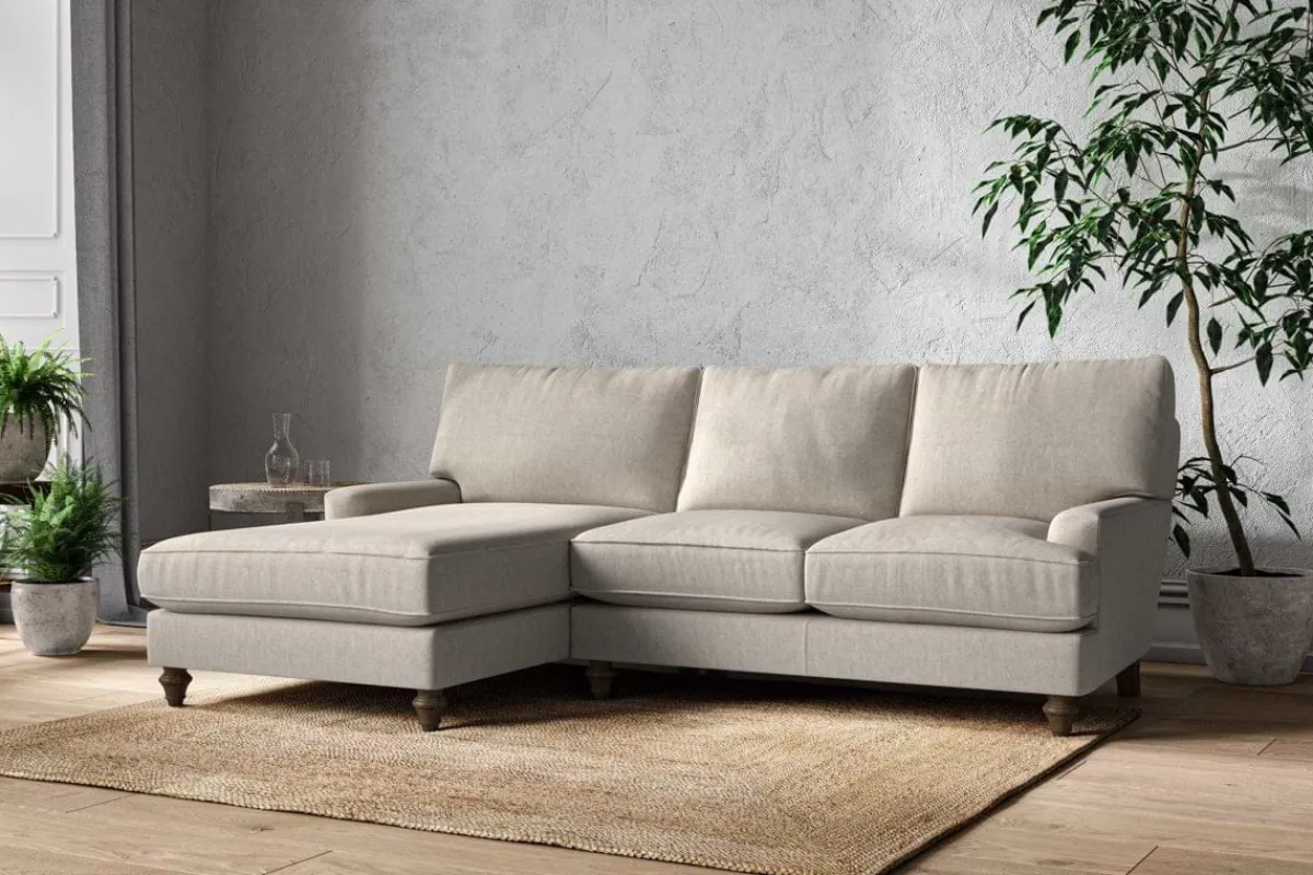 Sofa Collections^Nkuku Marri Large Left Hand Chaise Sofa Brera Linen Natural