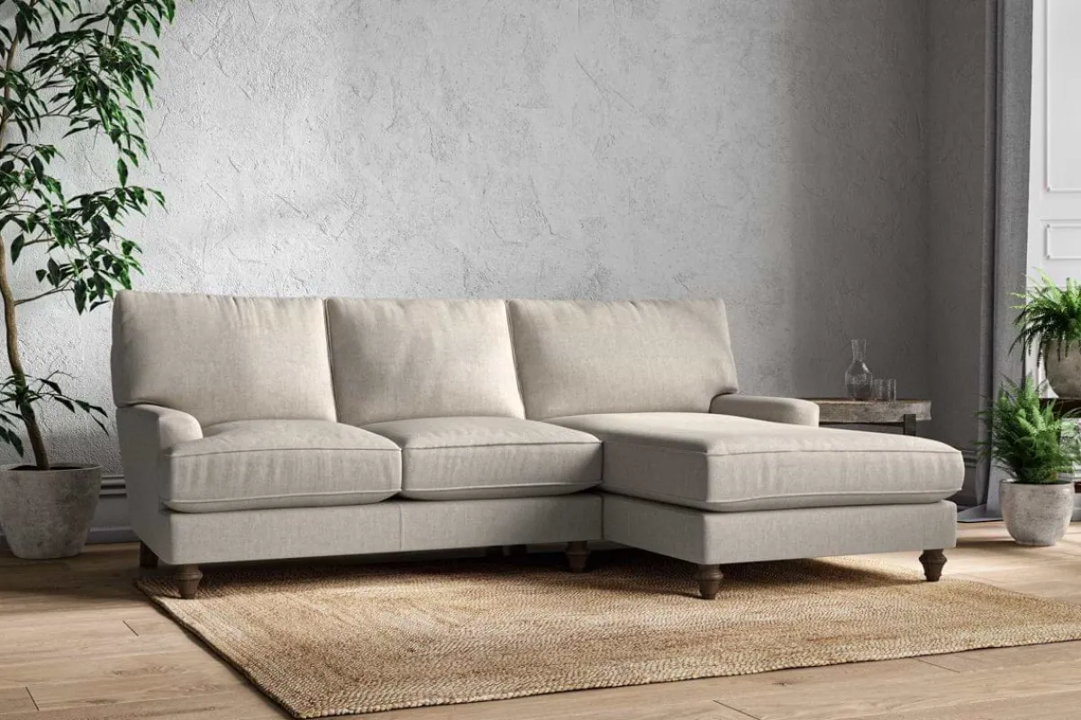Sofa Collections^Nkuku Marri Large Right Hand Chaise Sofa Brera Linen Natural