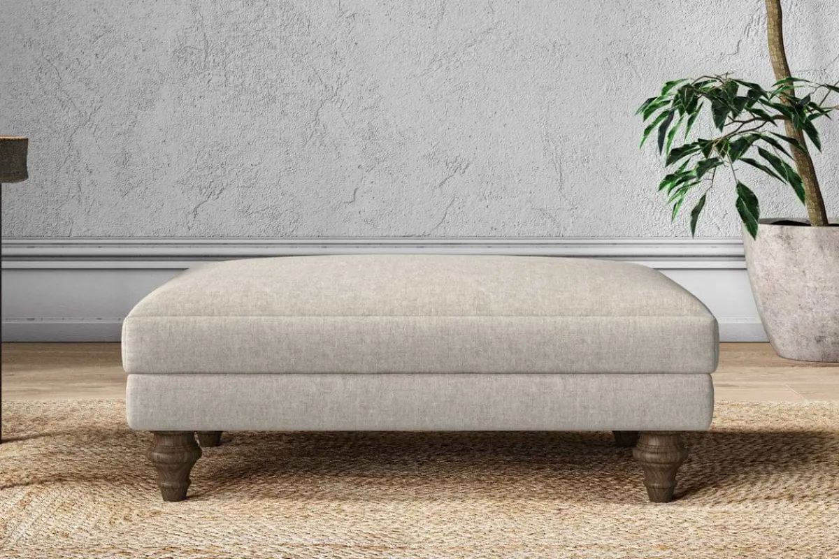 Made To Order Armchairs|Sofa Collections^Nkuku Marri Medium Footstool Brera Linen Natural
