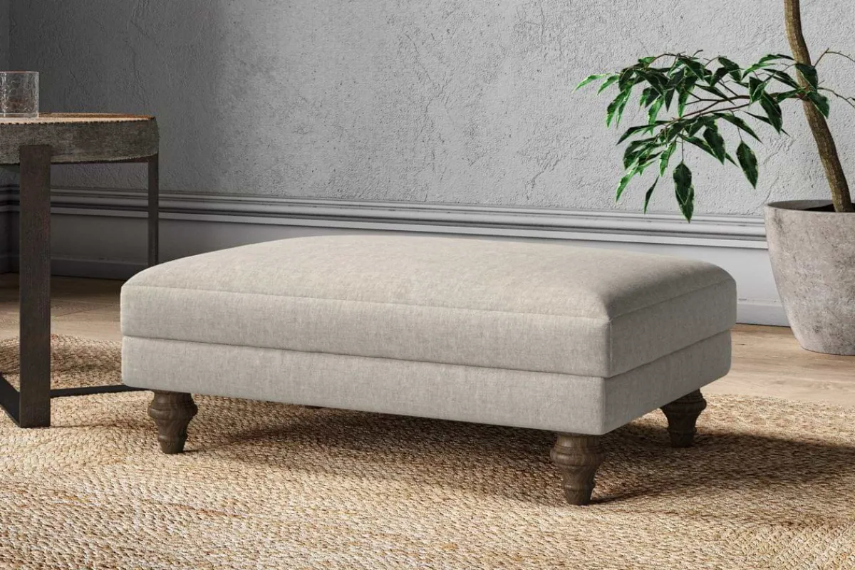 Made To Order Armchairs|Sofa Collections^Nkuku Marri Medium Footstool Brera Linen Natural