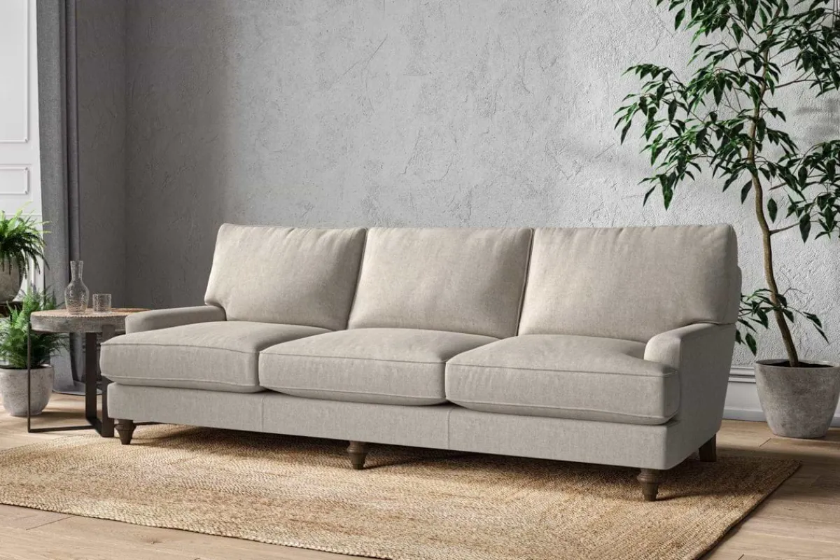 Sofa Collections^Nkuku Marri Super Grand Sofa Brera Linen Natural