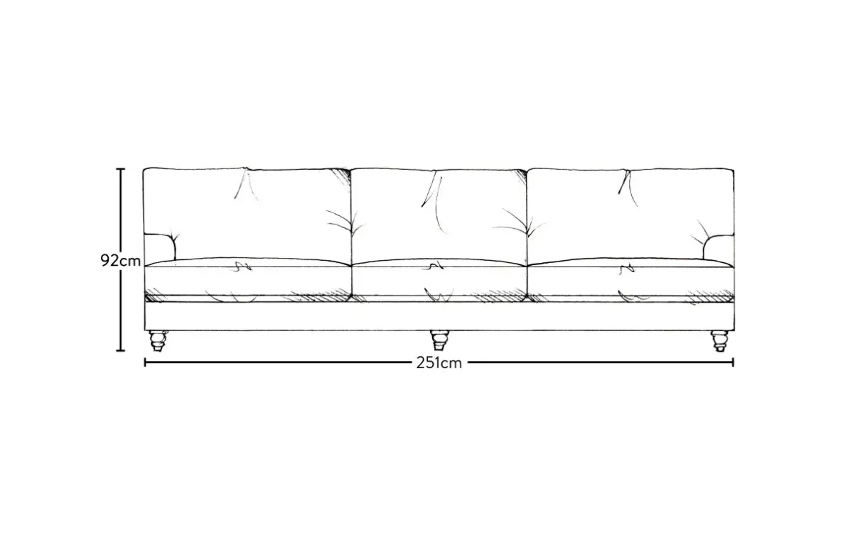 Sofa Collections^Nkuku Marri Super Grand Sofa Brera Linen Natural