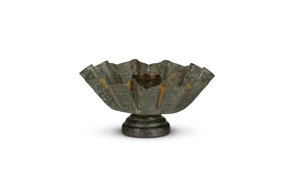 Decorative Home Accessories|Candle Holders^Nkuku Matu Candle Holder - Antique Patina