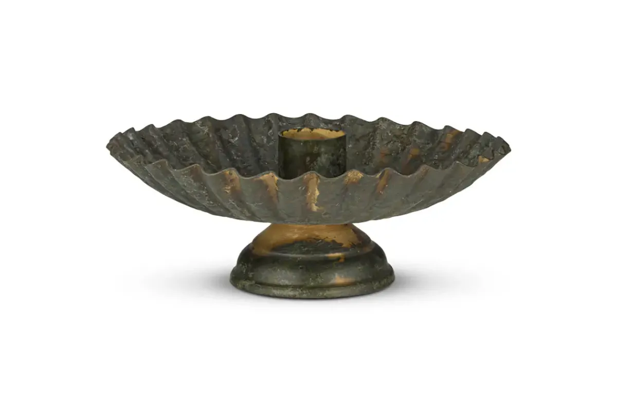 Decorative Home Accessories|Candle Holders^Nkuku Matu Candle Holder - Antique Patina