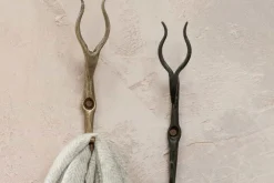 Hooks & Rails|Hooks & Rails^Nkuku Mawi Antelope Hook - Antique Brass (Set of 2)