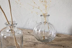 Desk Accessories|Decorative Pots & Vases^Nkuku Mayumi Recycled Glass Bud Vases - Clear (Set of 3)