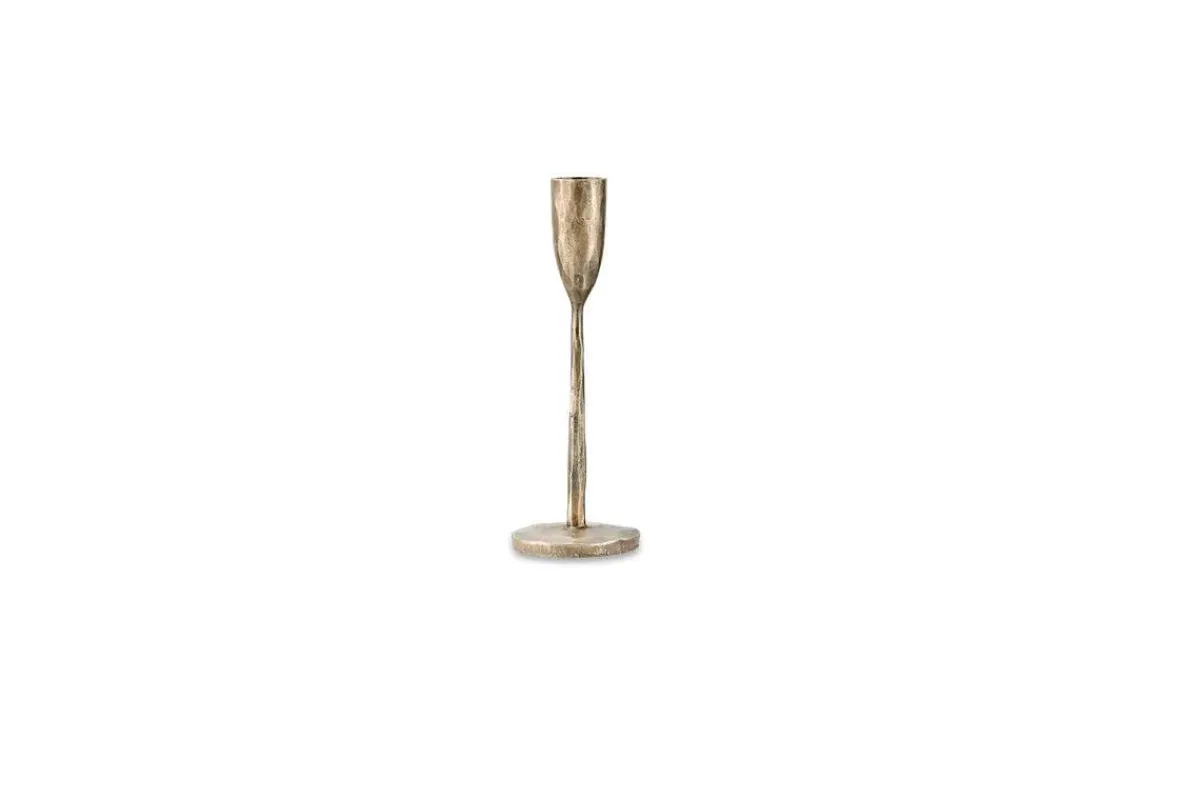 Decorative Home Accessories|Candle Holders^Nkuku Mbata Brass Candlestick - Antique Brass