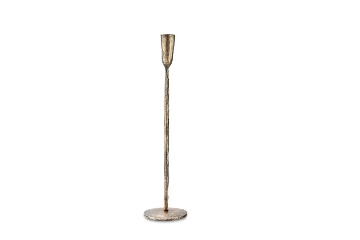 Decorative Home Accessories|Candle Holders^Nkuku Mbata Brass Candlestick - Antique Brass