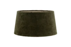 Lampshades^Nkuku Mendai Velvet & Linen Lampshade - Moss Green