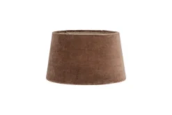 Lampshades^Nkuku Mendai Velvet & Linen Lampshade - Mocha