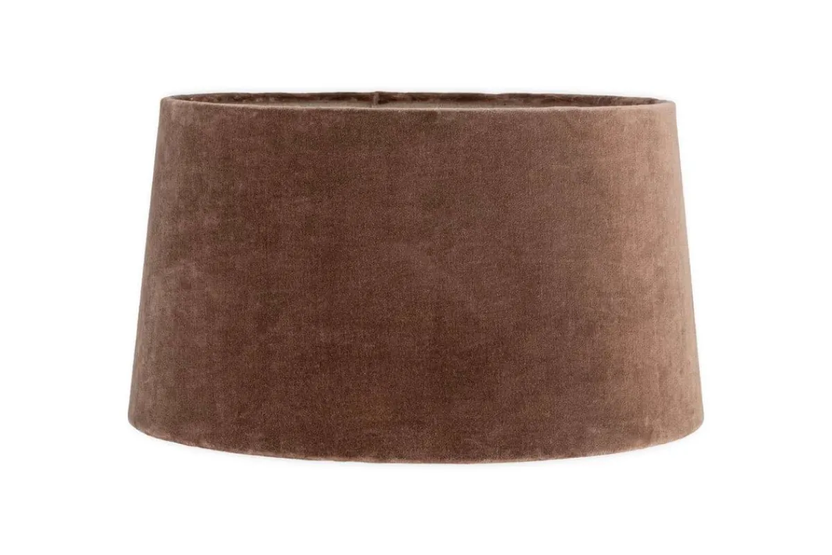 Lampshades^Nkuku Mendai Velvet & Linen Lampshade - Mocha