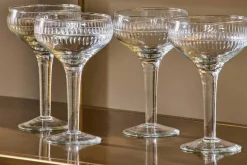 Barware|Entertaining Glasses^Nkuku Mila Champagne Glass - - (Set of 4) Clear