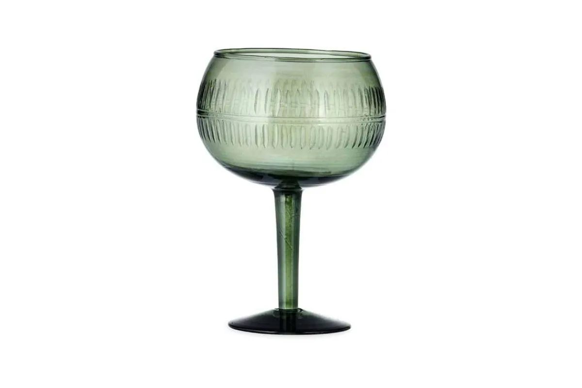 Entertaining Glasses^Nkuku Mila Gin Glass - - (Set of 2) Dark Emerald