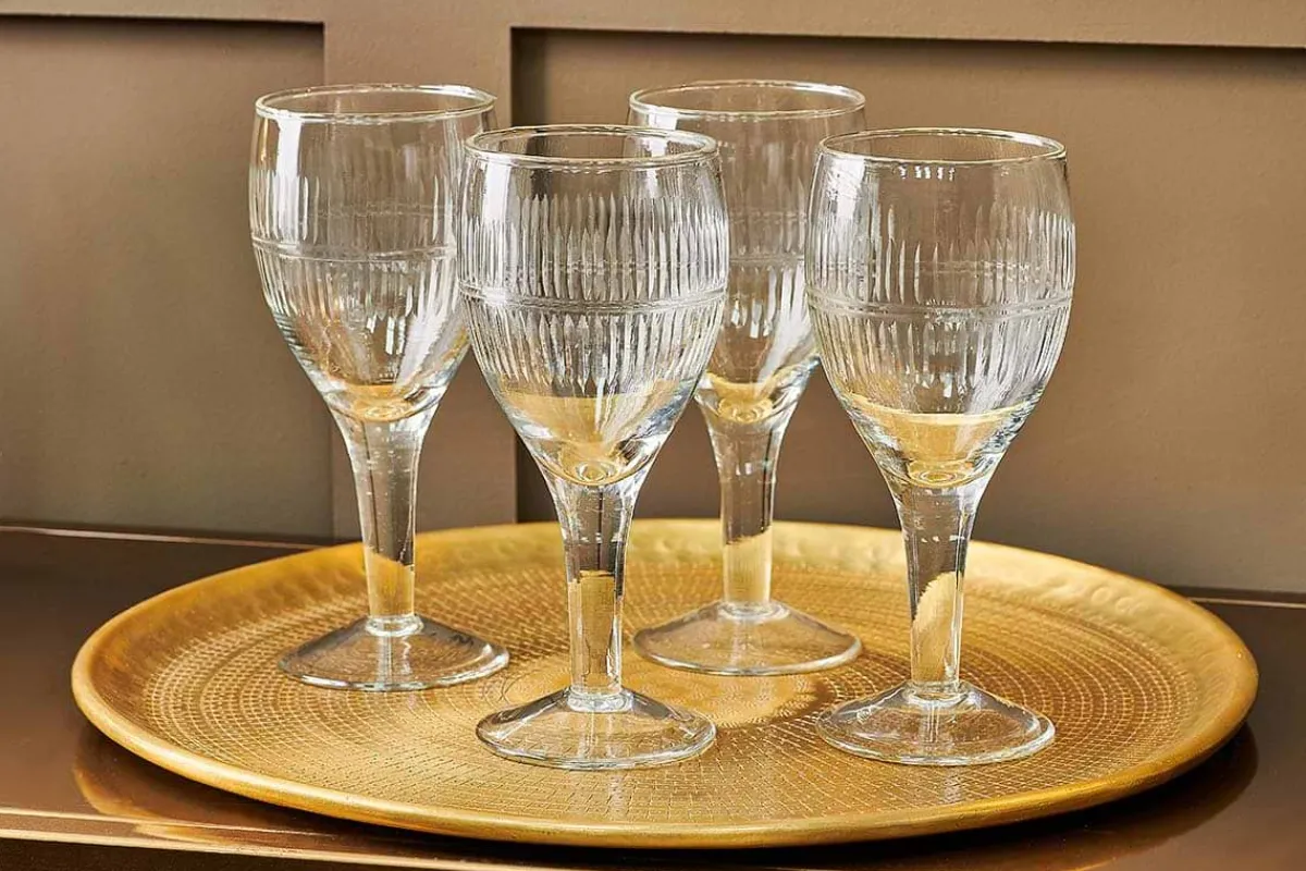 Entertaining Glasses|Wine & Champagne Glasses^Nkuku Mila Wine Glass - (Set of 4) Clear