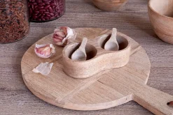 Pantry|Kitchen Storage^Nkuku Milaku Mango Wood Salt & Pepper Server - Natural