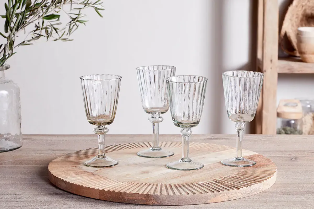 Wine & Champagne Glasses^Nkuku Minati Wine Glass - Clear - (Set of 4)