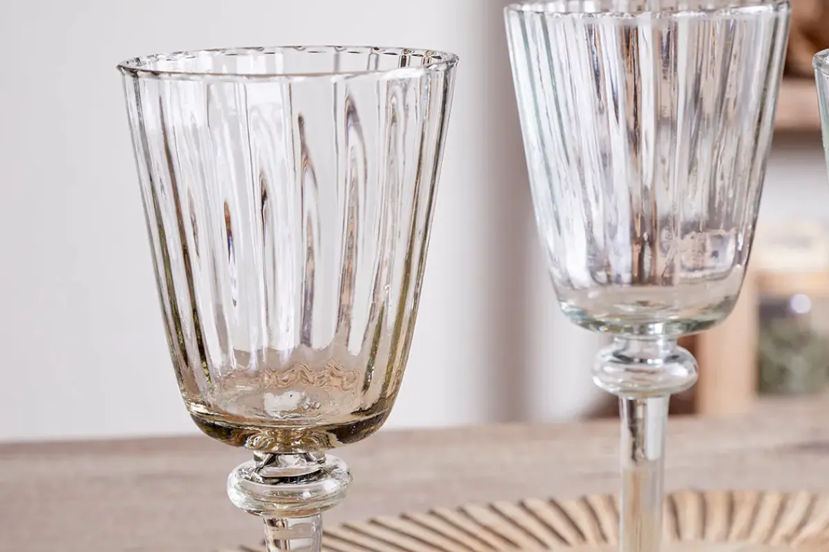 Wine & Champagne Glasses^Nkuku Minati Wine Glass - Clear - (Set of 4)