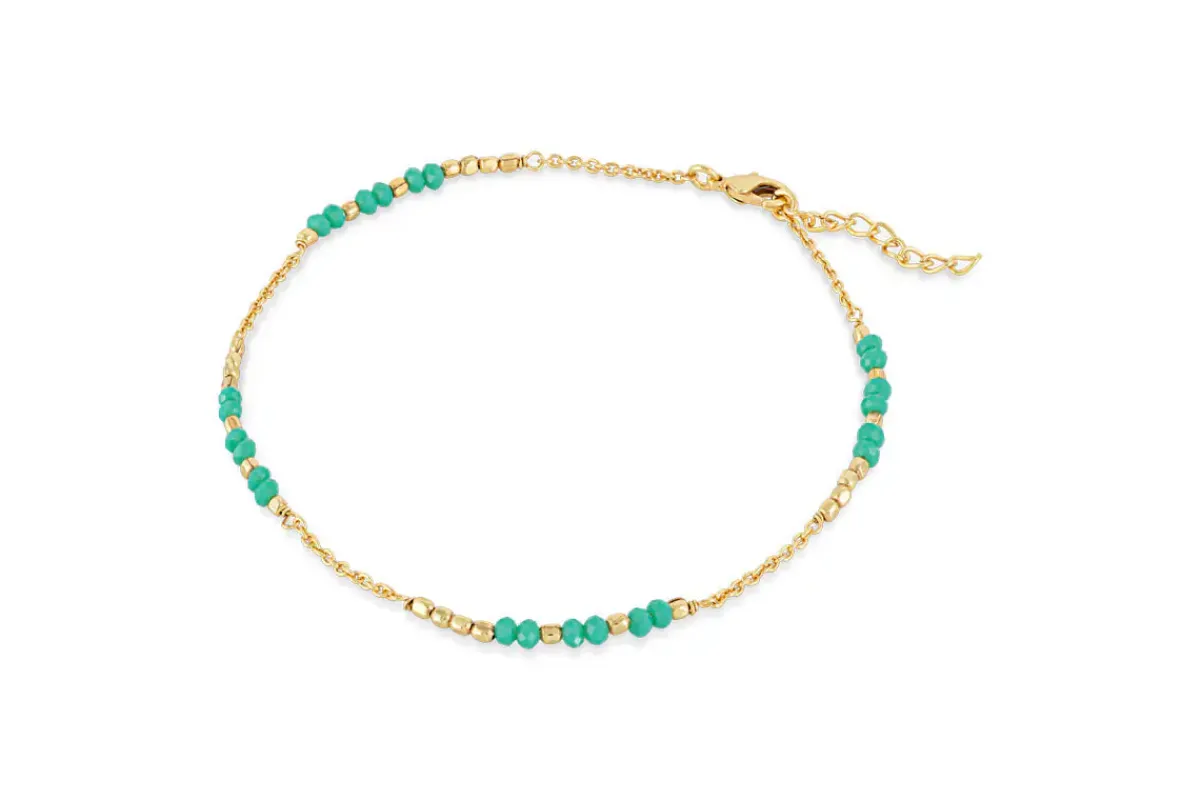 Jewellery|Jewellery & Jewellery Boxes^Nkuku Mindra Anklet - Turquoise