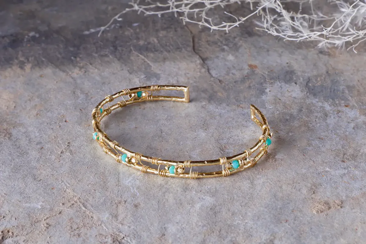 Jewellery & Jewellery Boxes|Jewellery^Nkuku Mindra Bracelet - Turquoise