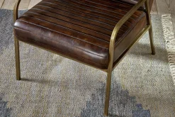 Living|Armchairs^Nkuku Mirai Ribbed Leather Armchair