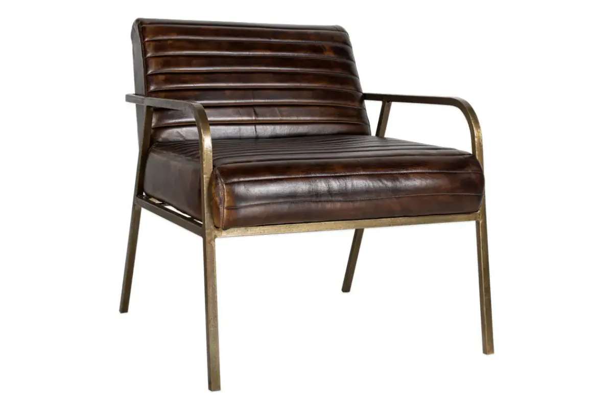 Living|Armchairs^Nkuku Mirai Ribbed Leather Armchair