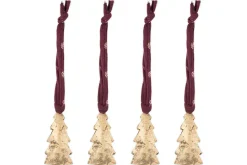 Baubles & Tree Decorations|New Christmas^Nkuku Mishti Tree Baubles - Antique Brass - Small (Set of 4)